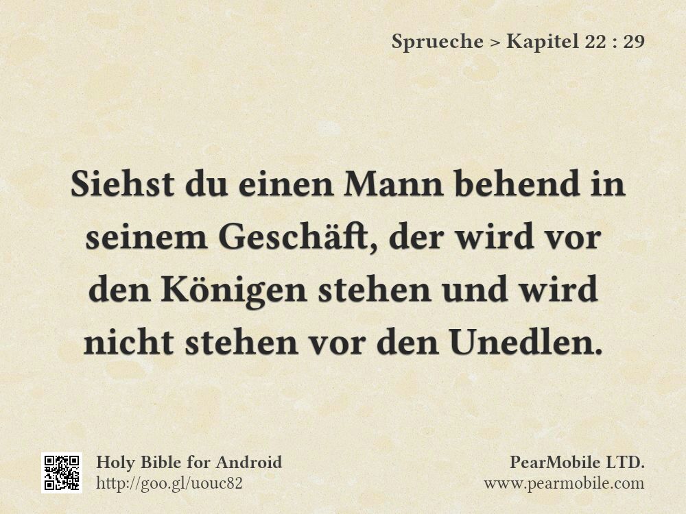 Sprueche, Kapitel 22:29